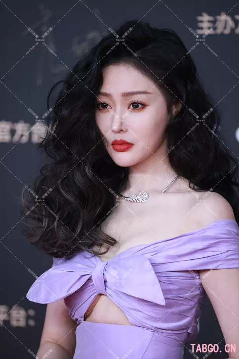 【已出】张天爱 紫色美人鱼裙