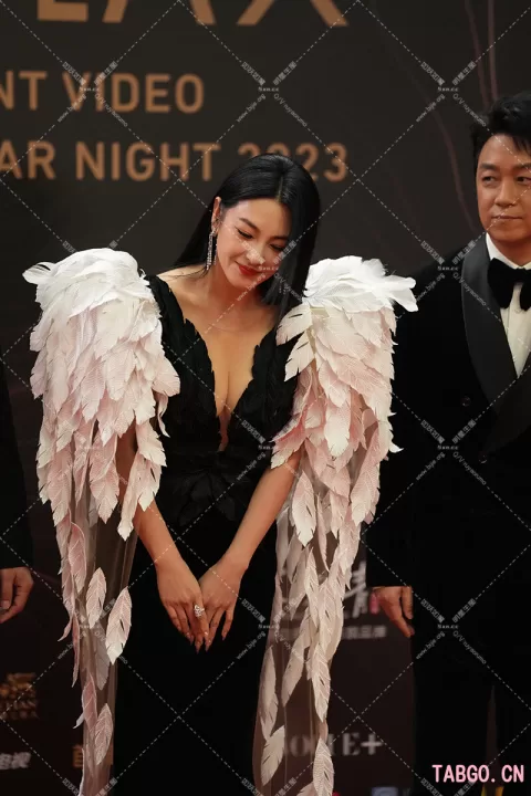 【已出】张雨绮星光红毯内场 造型在线的