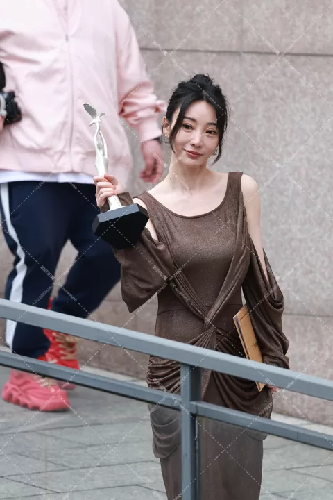柳岩金鹰开幕颁奖下班
